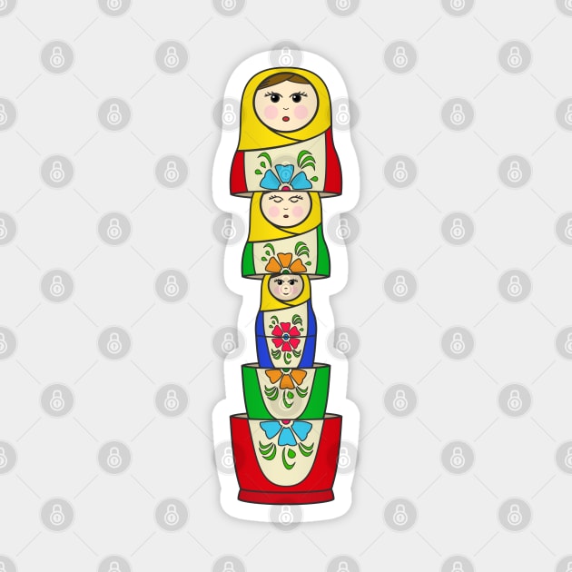 Matryoshka Sticker by charlie-care